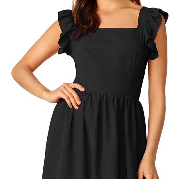 Amazon flutter-sleeved dress, bow back - Picture 4 of 8